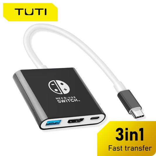 Portable Docking Station For Nintendo Switch TYPE-C Hub with HDMI USB 3.0